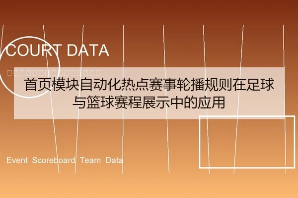 首页模块自动化热点赛事轮播规则在足球与篮球赛程展示中的应用